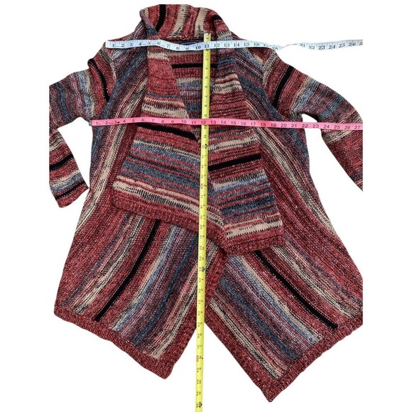 American Eagle Oversized Duster Cardigan Sweater Multicolor Striped Size M - Picture 7 of 12